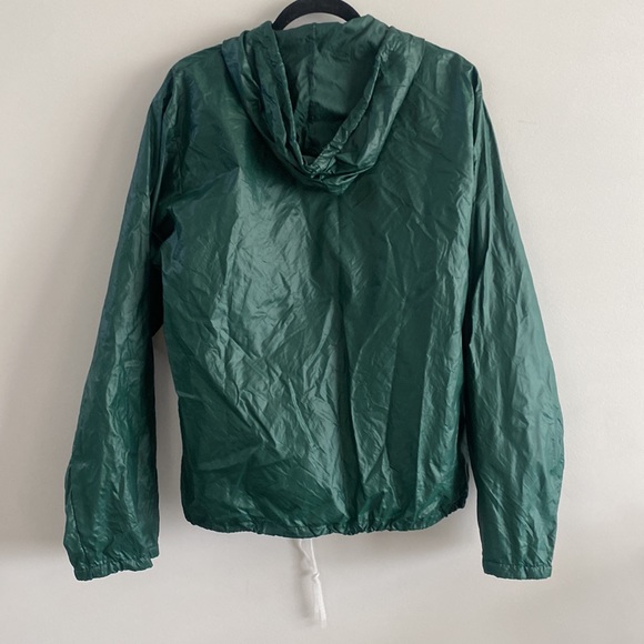 IZOD LACOSTE vintage 90s nylon windbreaker half zip pull over hoodie jacket - Picture 4 of 7